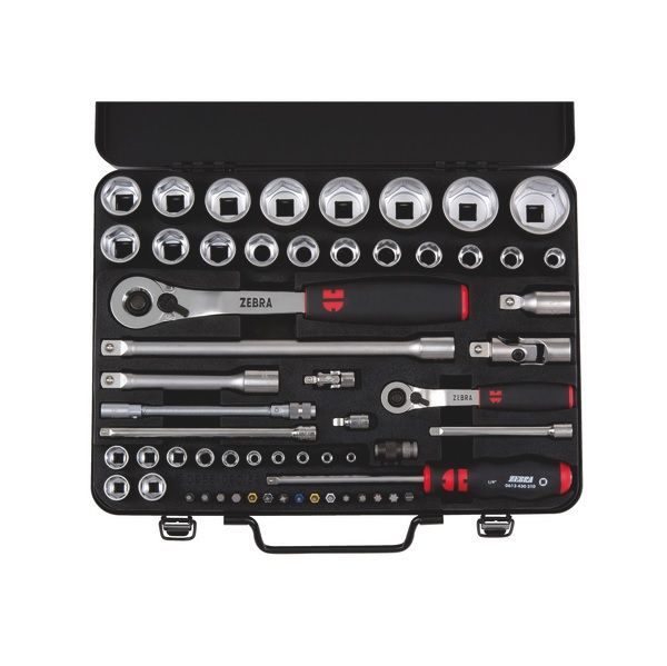 SET COPAS 1/2 + 1/4IN 59PCS ZEBRA